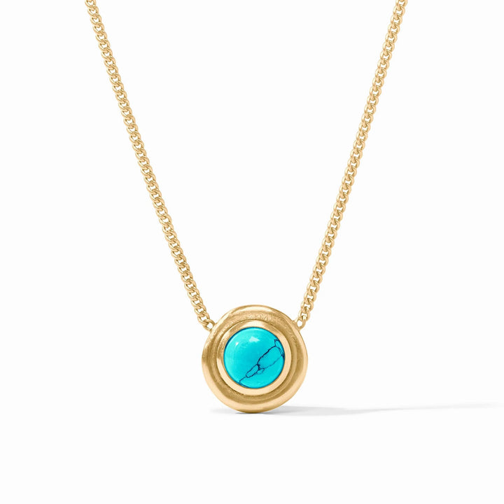 Julie Vos Wave Stone Delicate Necklace