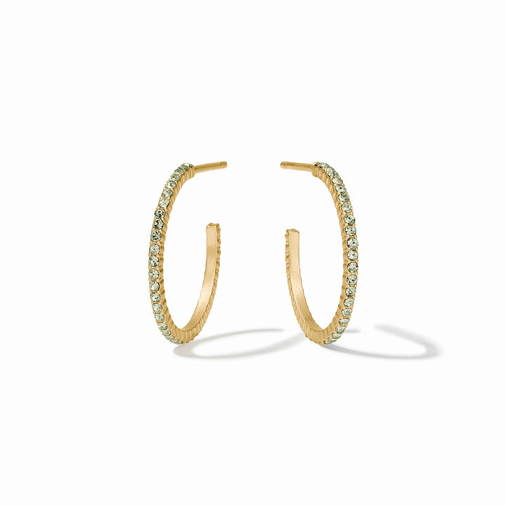 Julie Vos Windsor Hoop - Peridot Green