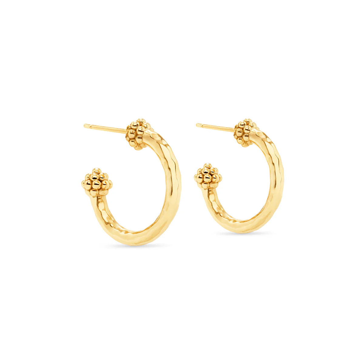 Capucine de Wulf Berry Hoop, Hammered Gold