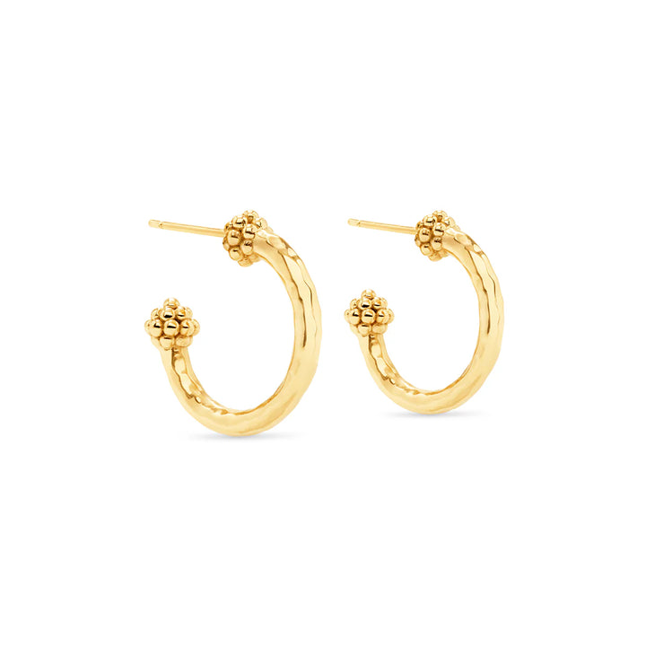 Capucine de Wulf Berry Hoop, Hammered Gold