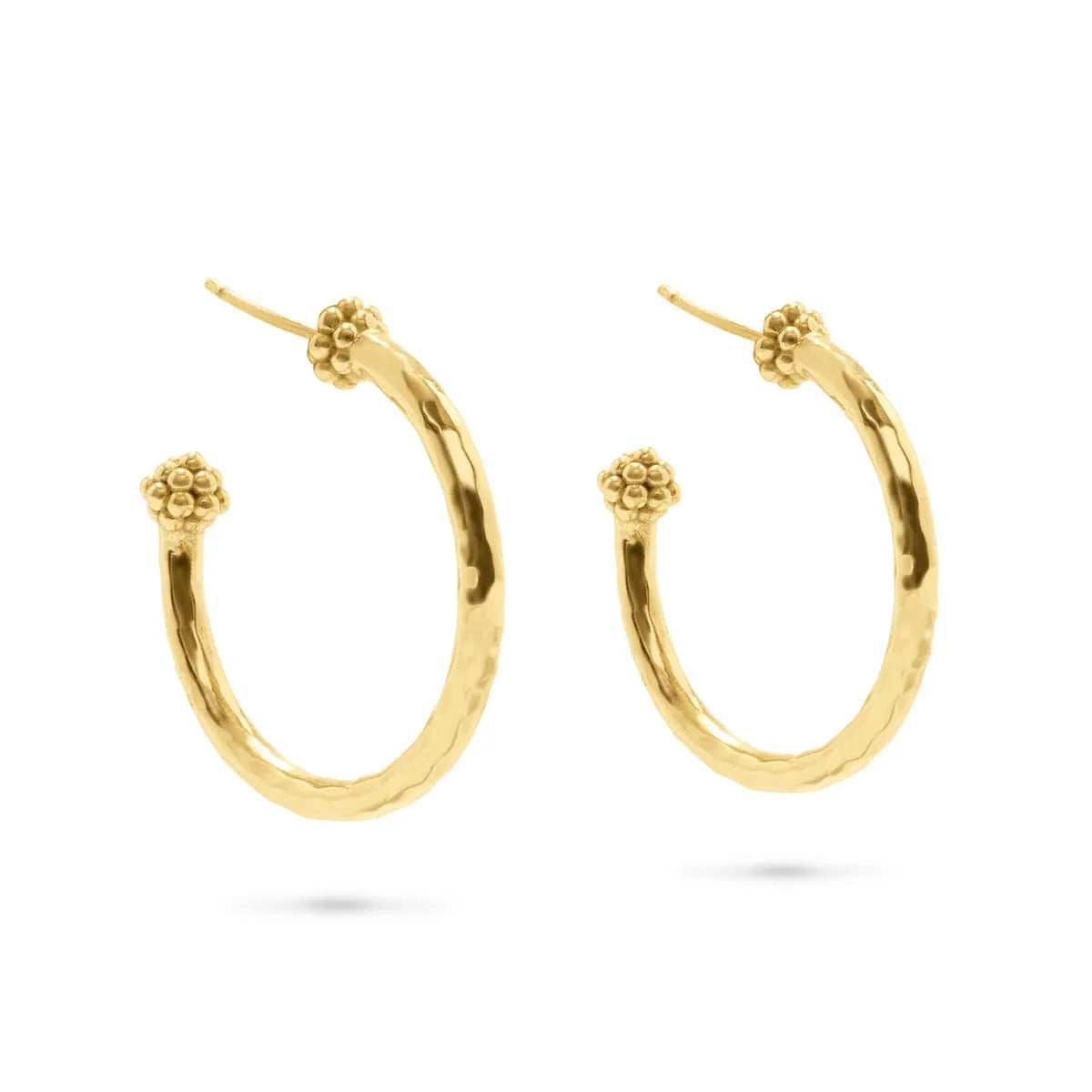 Capucine de Wulf Berry Hoop, Hammered Gold