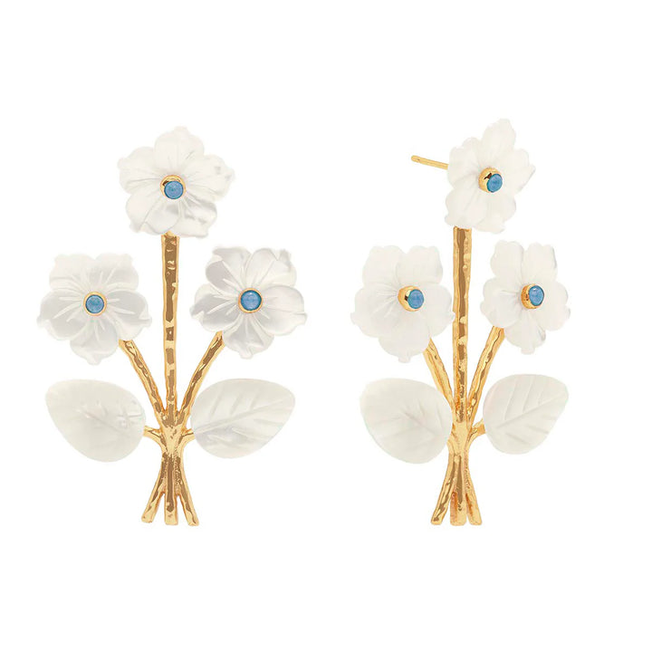 Capucine de Wulf Mermaid Garden Convertible Bouquet Post Earrings