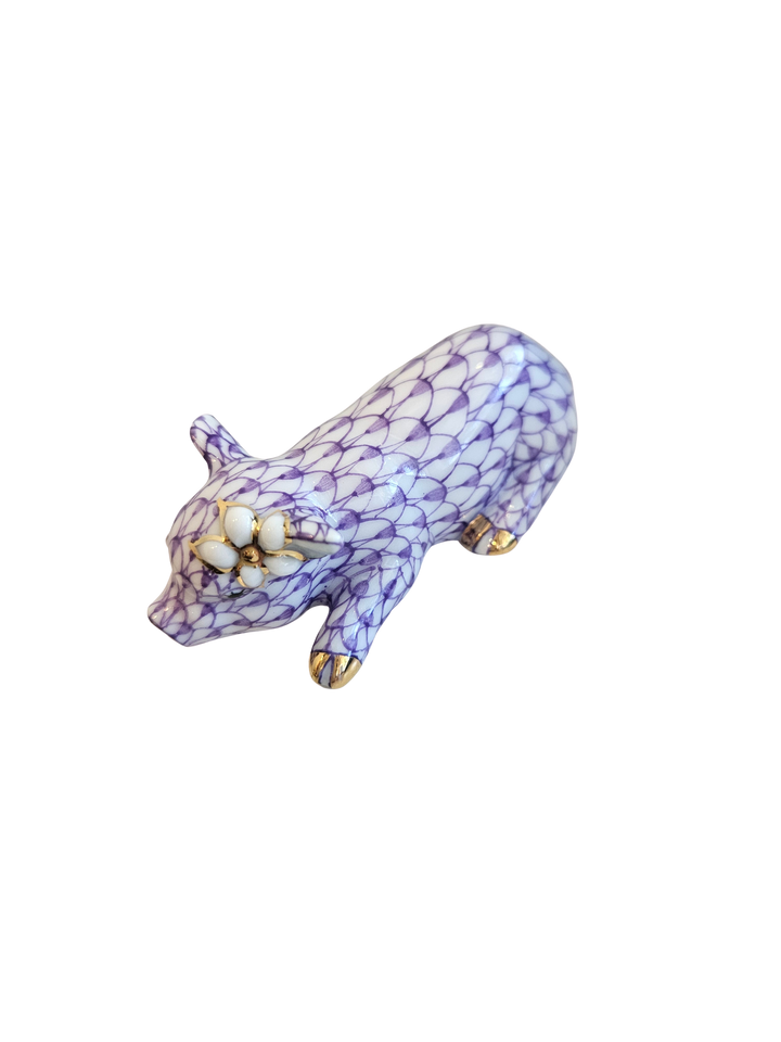 Herend Daisy The Pig, Lavender