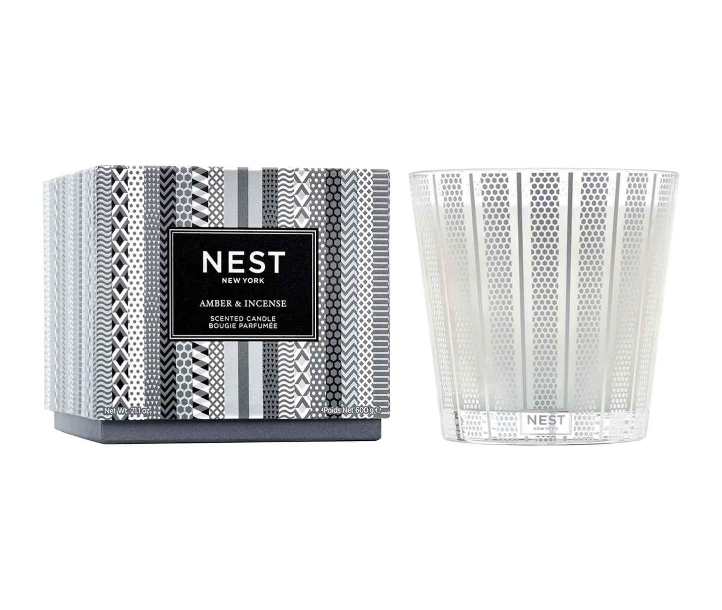 NEST Amber & Incense 3-Wick Candle