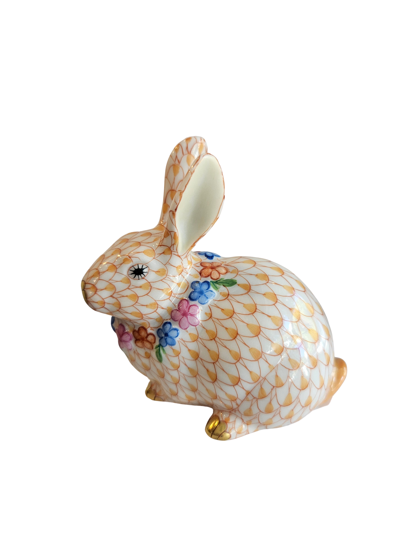 Herend Flower Bunny, Peach