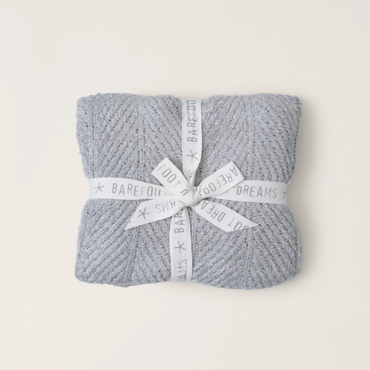 Barefoot Dreams Cozy Shine Herringbone Blanket