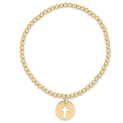 Enewton Classic Gold 3mm Bracelet - Blessed Gold Disc