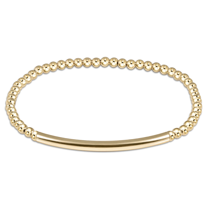 Enewton Bliss Bar Smooth Gold 3mm Bracelet