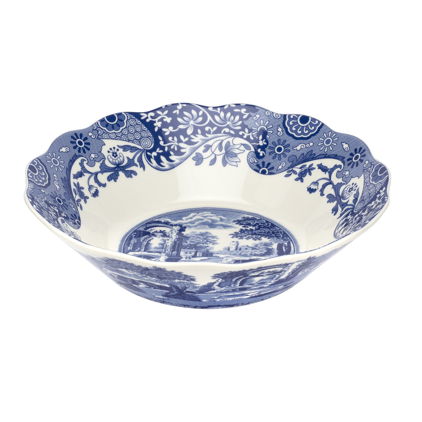 Blue Italian 10 Inch Daisy Bowl
