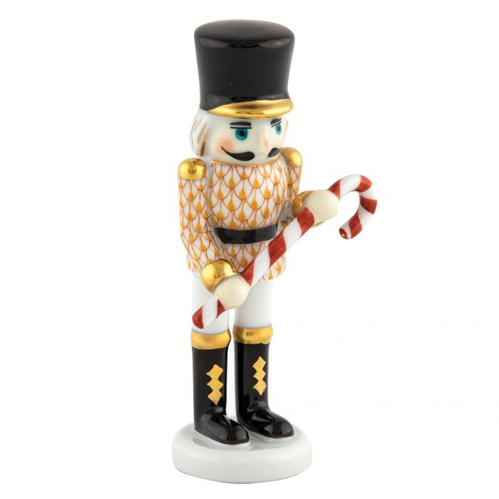 Herend Nutcracker with Candy Cane
