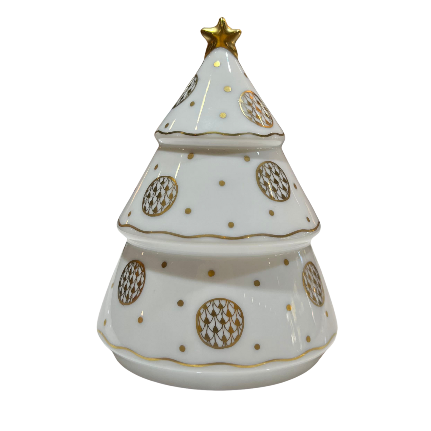 Herend White Christmas Tree