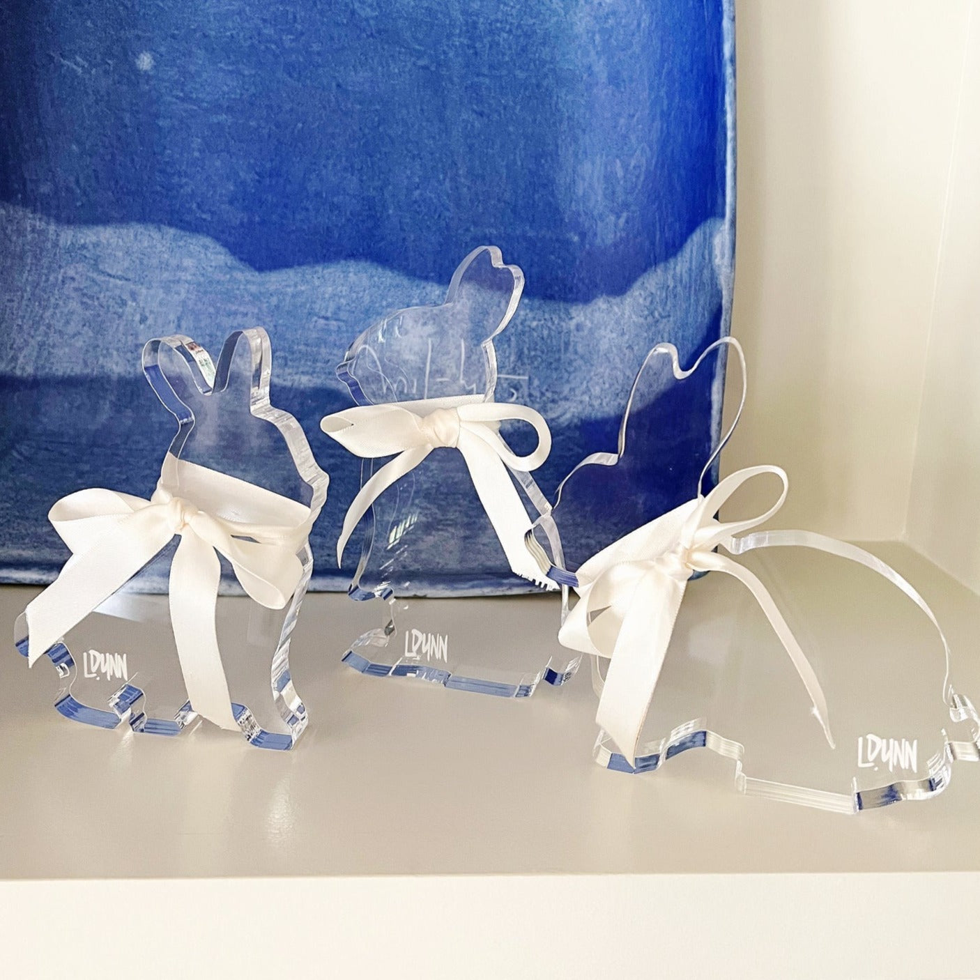 Lauren Dunn Clear Acrylic Bunny