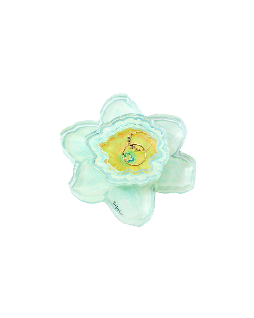 Daffodil Acrylic Ring Holder