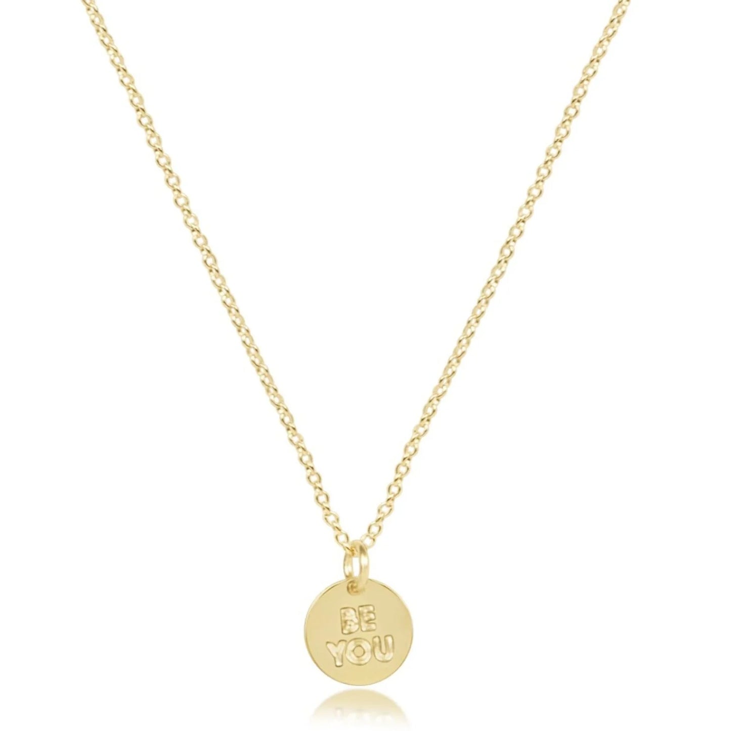Enewton egirl 14" Necklace Gold - be you. Small Gold Disc