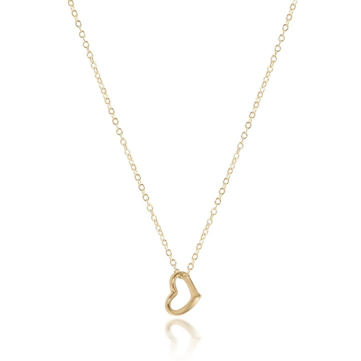 enewton egirl 14" Necklace Gold - Love Small Gold Charm