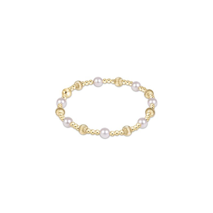 Enewton Dignity Sincerity Gold 5mm Bracelet - Pearl
