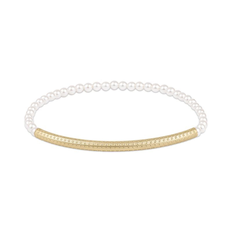 Enewton Bliss Bar Textured Pearl 3mm Bracelet