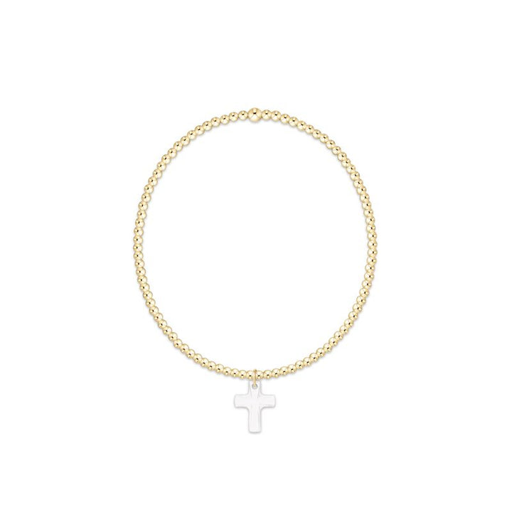 Enewton Classic Gold 2mm Bracelet - Blessed Crystal Charm
