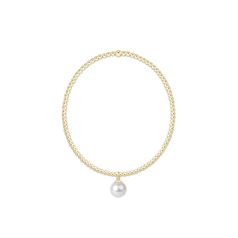 Enewton Classic Gold 2mm Bracelet - Classic Pearl 8mm Charm