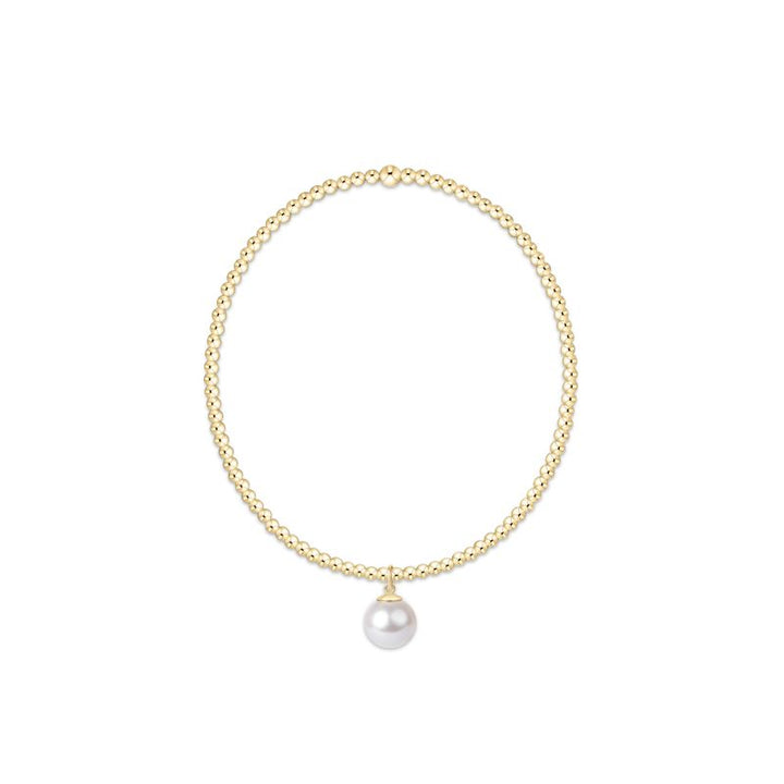 Enewton Classic Gold 2mm Bracelet - Classic Pearl 8mm Charm