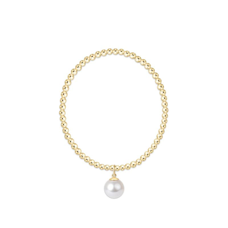 Enewton Classic Gold 3mm Bracelet - Classic Pearl 10mm Charm