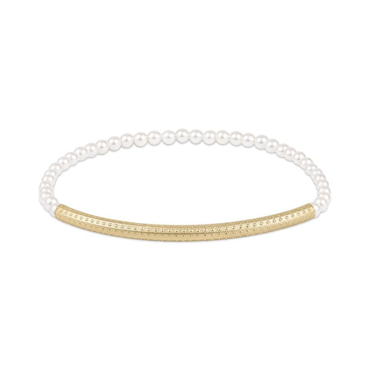 Enewton Bliss Bar Textured Pearl 3mm Bracelet