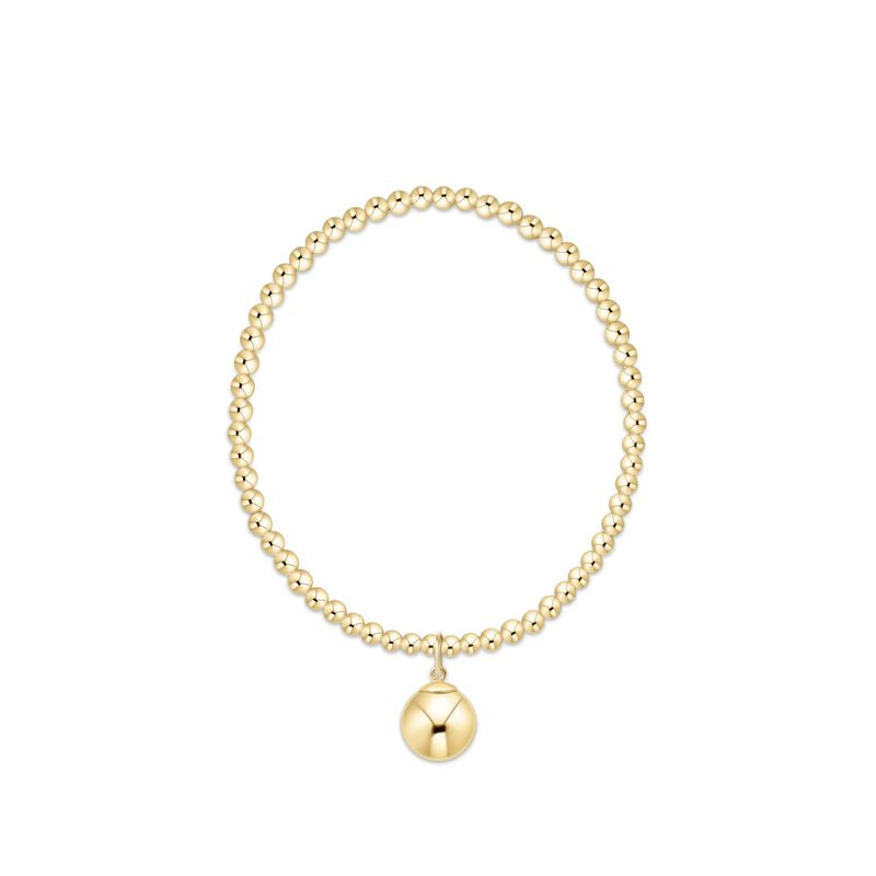 Enewton Classic Gold 3mm Bracelet - Classic Gold 10mm Charm