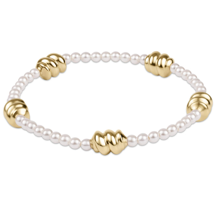 Enewton Admire Gold 3mm Pearl Bracelet