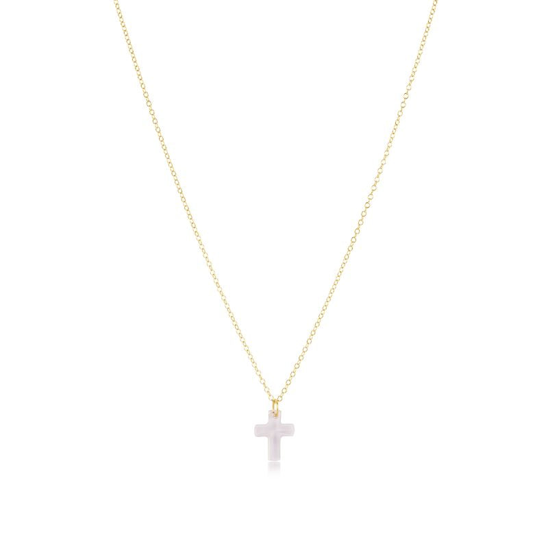 Enewton 16" Necklace Gold - Blessed Crystal Charm