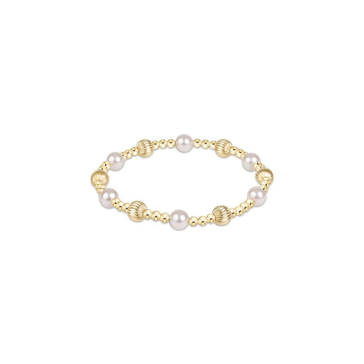 Enewton Dignity Sincerity Gold 6mm Bracelet - Pearl