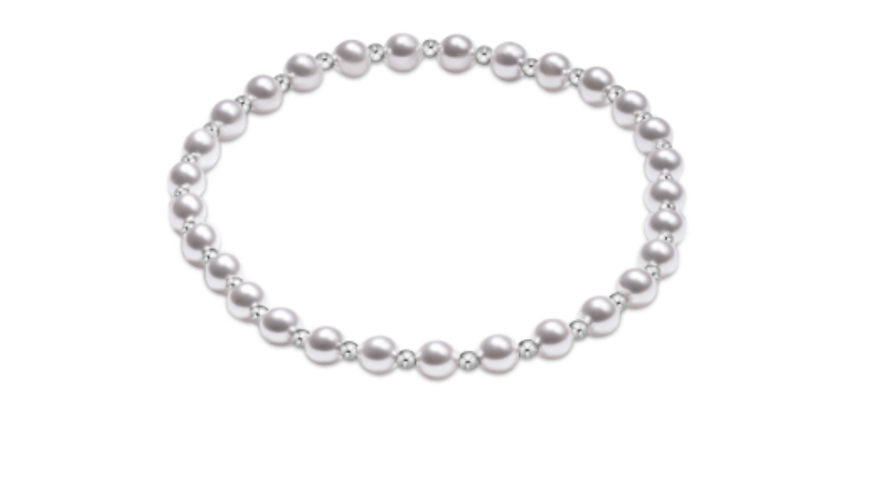 enewton Classic Grateful Pattern Sterling 4mm Bead Bracelet