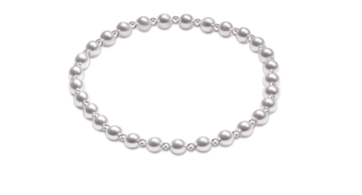 enewton Classic Grateful Pattern Sterling 4mm Bead Bracelet