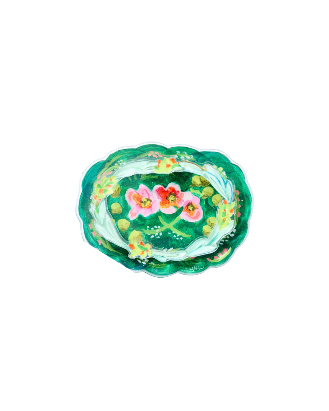 Evergreen Acrylic Ring Holder