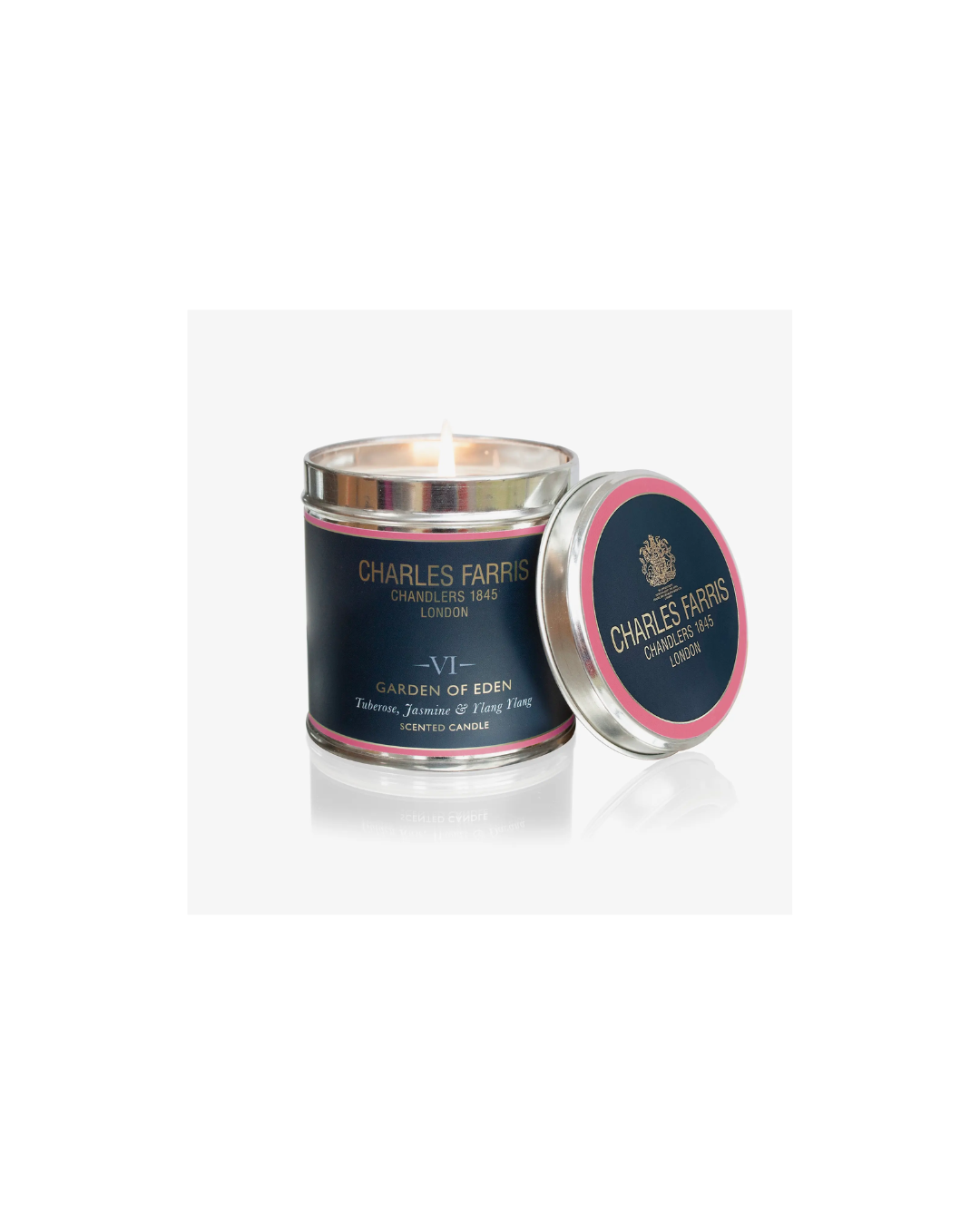 Garden of Eden Tin Candle