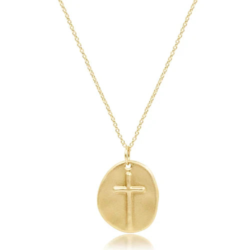 Enewton 16" Necklace Gold - Inspire Small Gold Disc