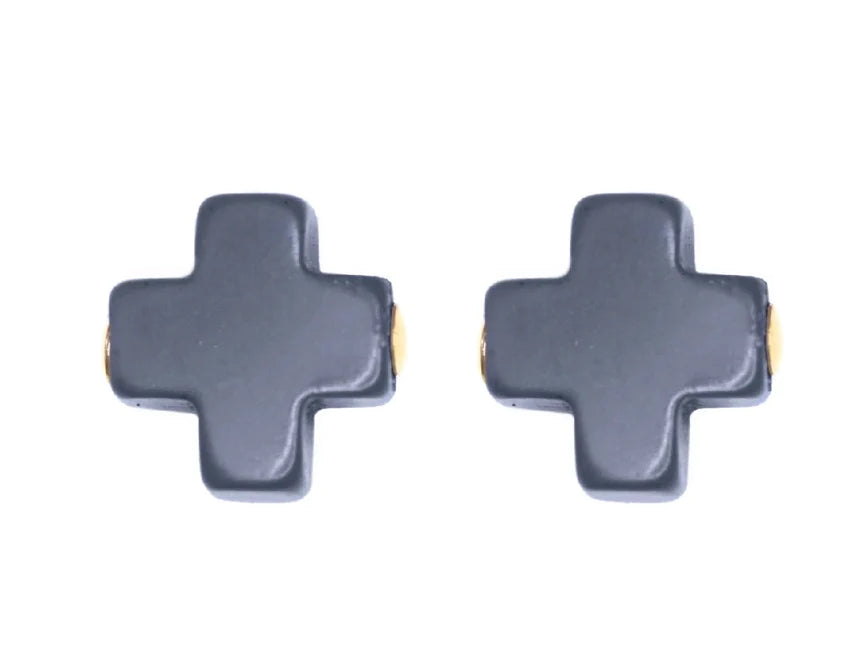 Enewton Signature Cross Stud - Navy