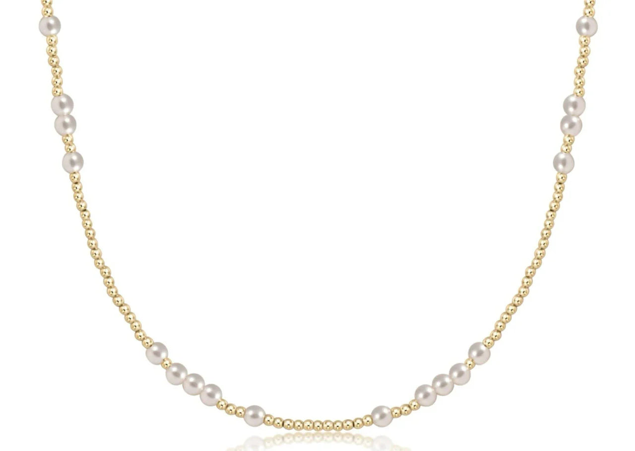 Enewton 15" Choker Beaded - Hope Unwritten Pearl 3mm