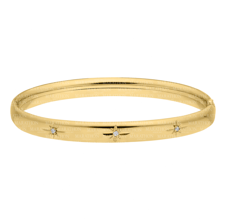 14KGF Starcut Bracelet w/Diamonds