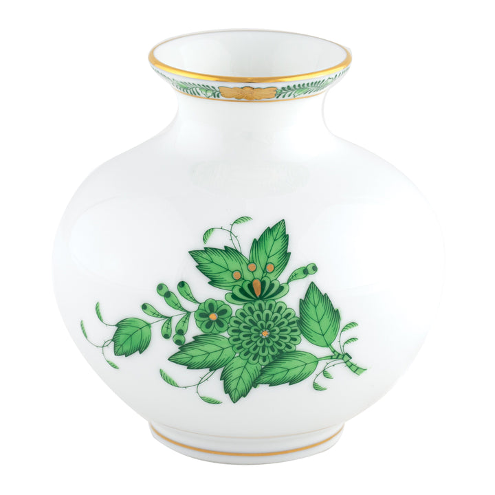 Herend Round Vase Green