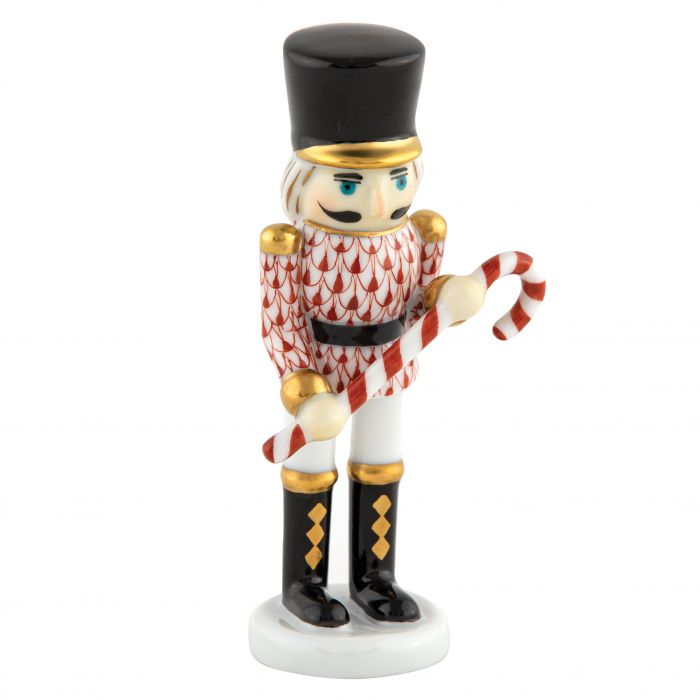 Herend Nutcracker with Candy Cane