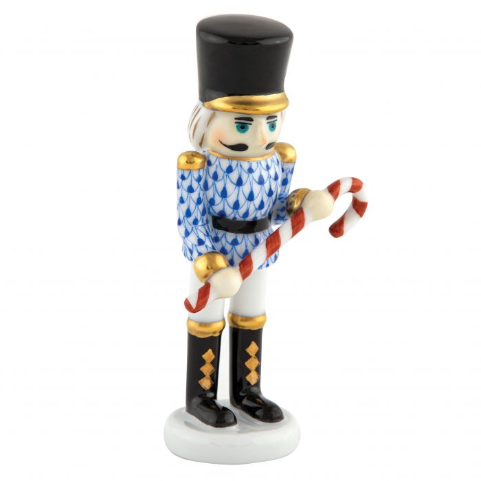 Herend Nutcracker with Candy Cane