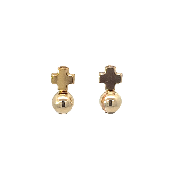 enewton Signature Cross Gold Stud - Classic Gold