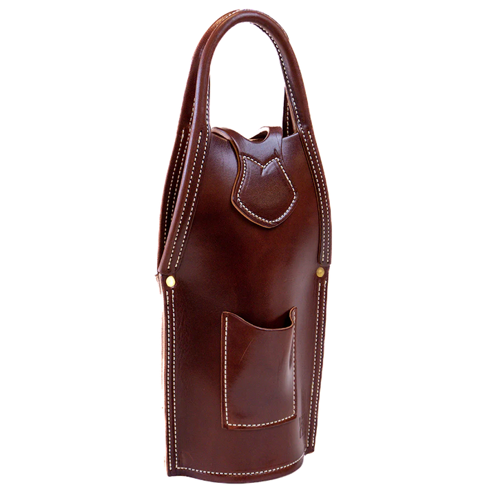 Kingfisher Leatherworks, Single Barrel Bottle Tote, Limited Edition Shamrock