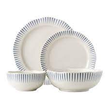 Juliska Sitio Stripe - Delft Blue 4pc Place Setting