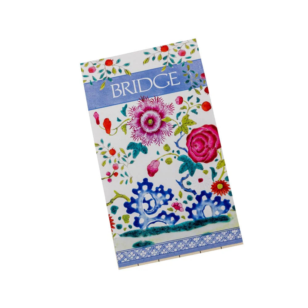 Caspari Floral Porcelain Bridge Score Pad