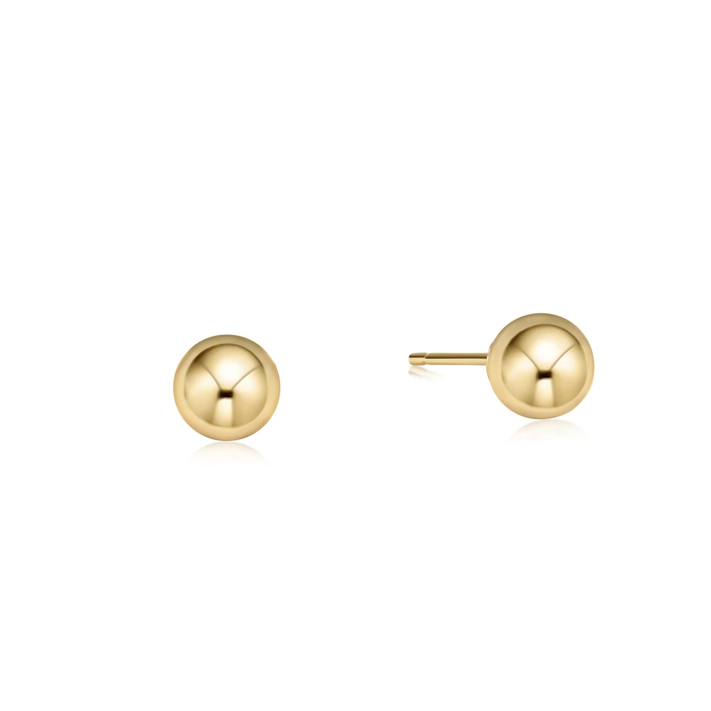 enewton Classic Earring Gold 6mm Ball Stud - Gold