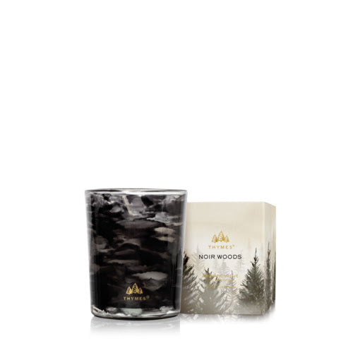 Thymes Noir Woods Boxed Votive Candle