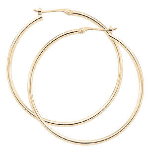 14KG Yellow Gold Hoop Earring