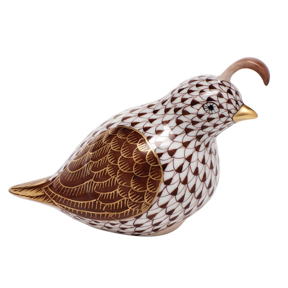 Herend California Quail, Chocolate