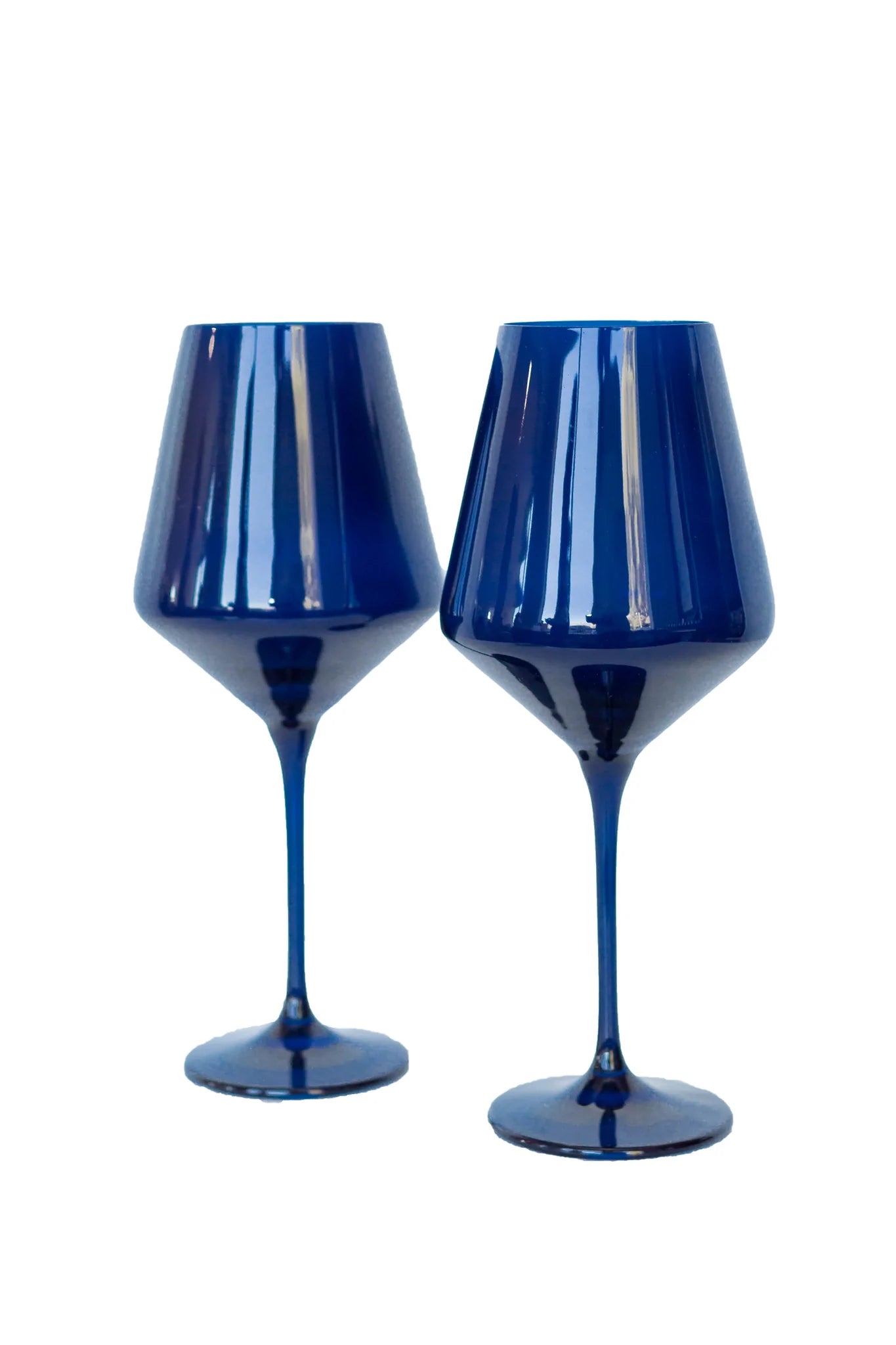 Estelle Colored Wine Stemless Glasses - Set of 6 {Cobalt Blue}